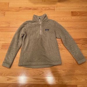 Patagonia los ganos fleece 1/4 zip. Color tan. Size M.